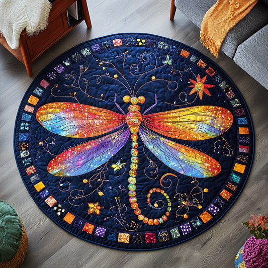 Whispering Wings Quilted Round Mat NCU0DK1174