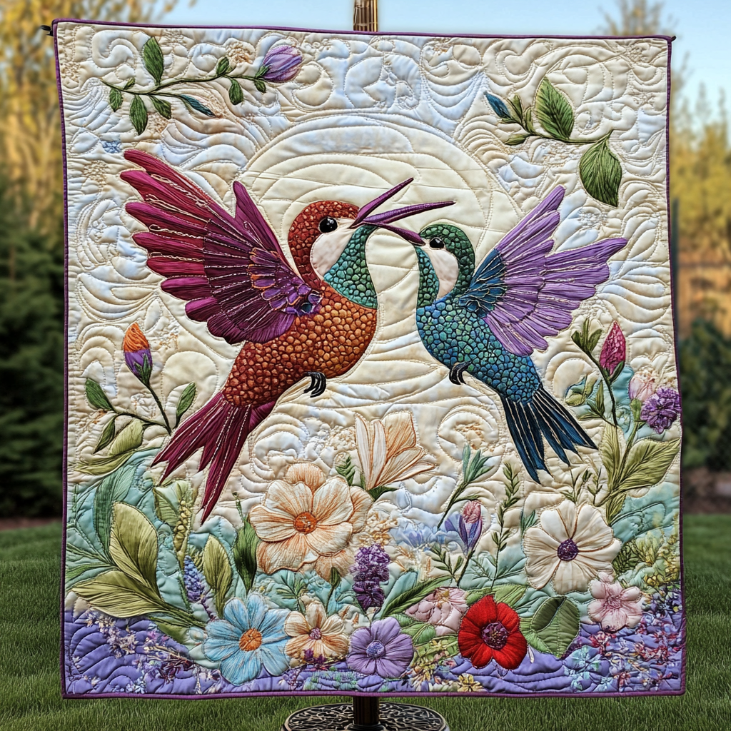 Whispers in Bloom Quilted Blanket NCU0DK2026