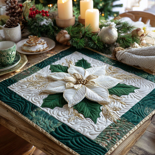 White Noel Table Topper NCU0NTV064