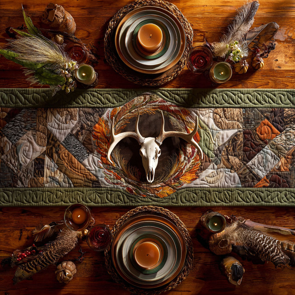 Whitetail Woods Quilted Table Runner NCU0PTT2002