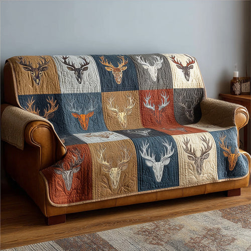 Wild Antler Quilted Sofa Cover NCU0NTD1339