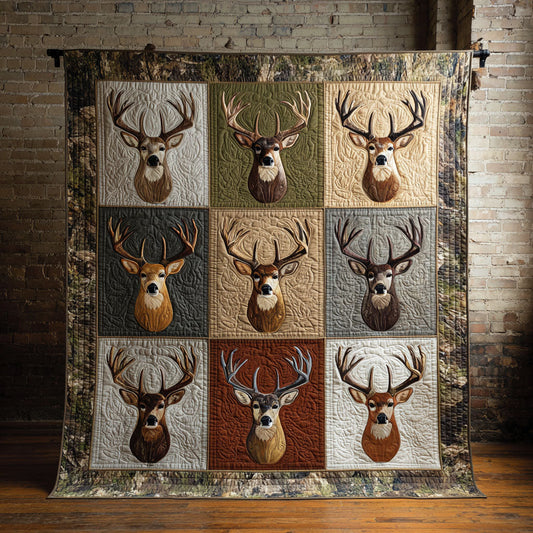 Wild Antlers Quilted Blanket NCU0DDK2322