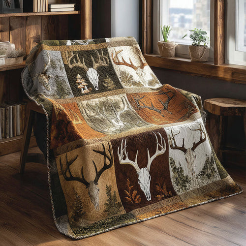 Wild Antlers Quilted Blanket NCU0PTT2378