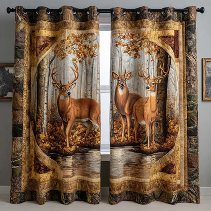 Wild Antlers Quilted Curtains NCU0NNT2405