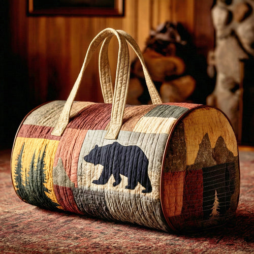 Wild Bear Quilted Duffle Bag NCU0NTD1471