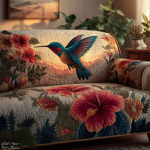 Wild Botanica Quilted Sofa Cover NCU0LDH456