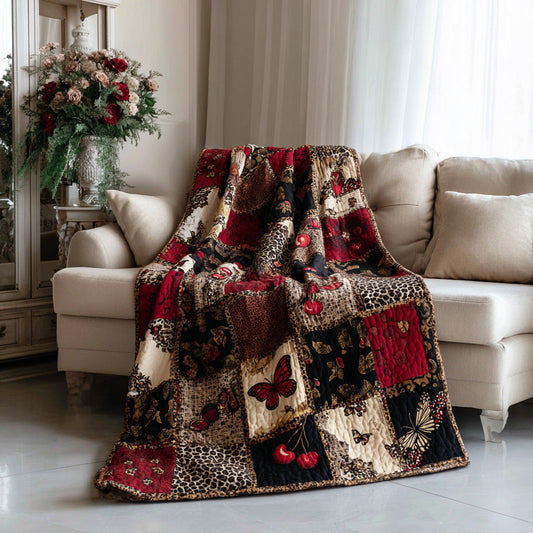 Wild Cherry Quilted Blanket NCU0LDH269