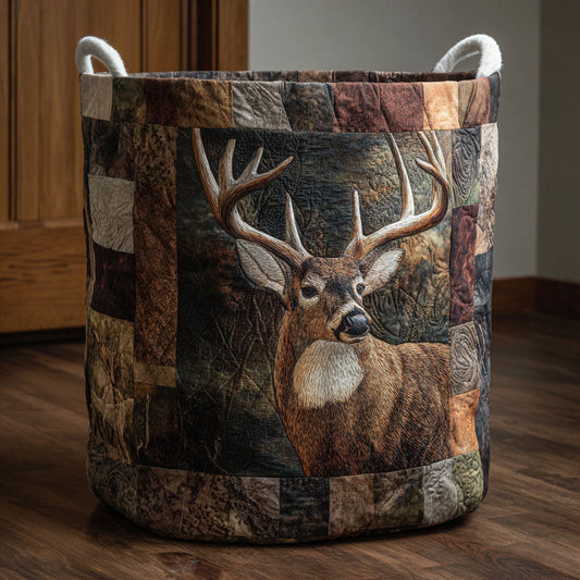 Wild Deer Quilted Laundry Basket NCU0NNT2809