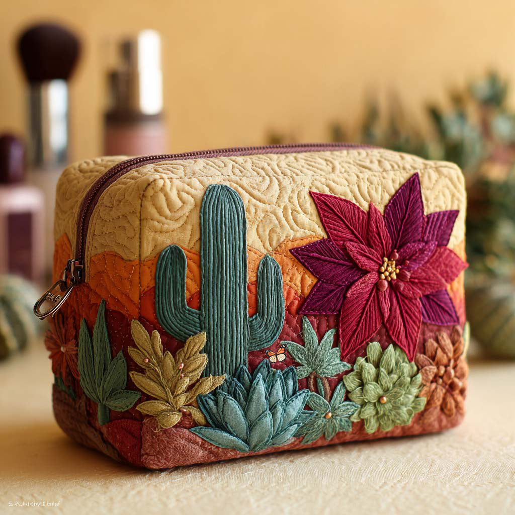 Wild Desert Quilted Makeup Bag NCU0NNT2436