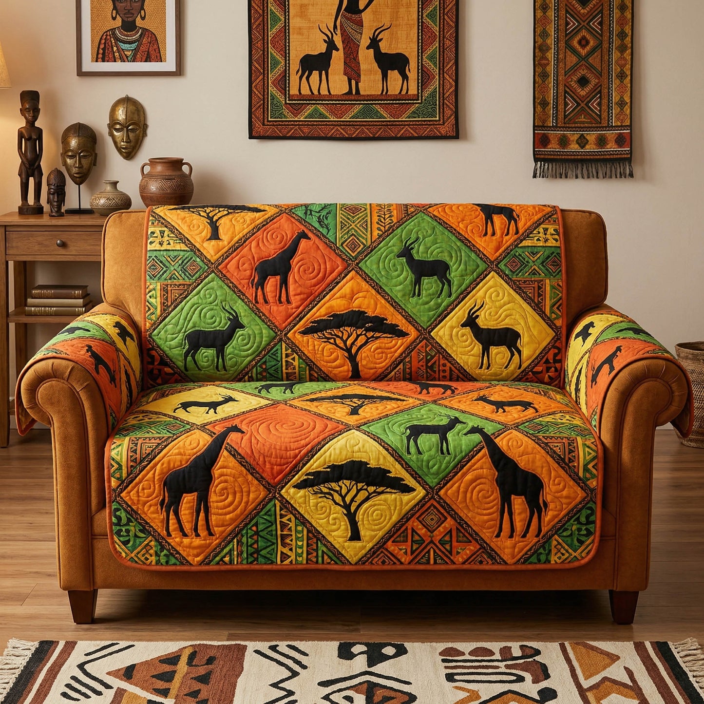Wild Essence Quilted Sofa Cover NCU0NTD1855