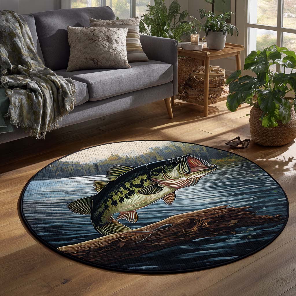 Wild Fishing Round Carpet NCU0HNH988