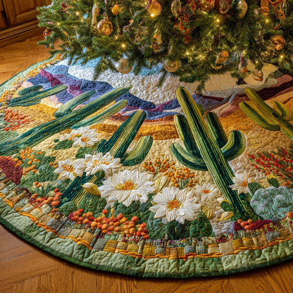 Wild Garden Bloom Quilted Tree Skirt NCU0NXD1105