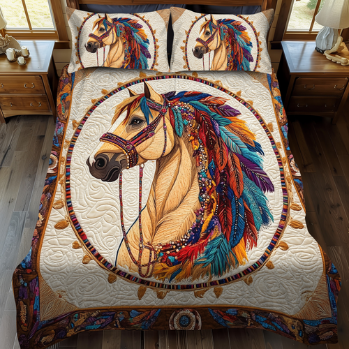 Wild Horizon 3-Piece Quilted Bedding Set NCU0DK1706