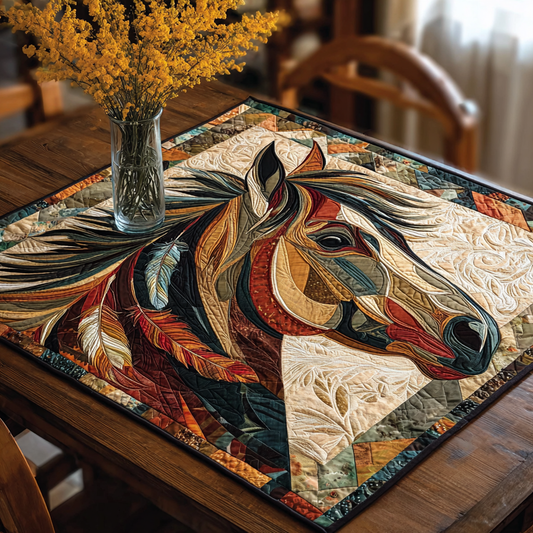 Wild Horse Quilted Table Topper NCU0DDK550