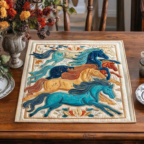 Wild Horses Heritage Quilted Table Topper NCU0DQQ0180