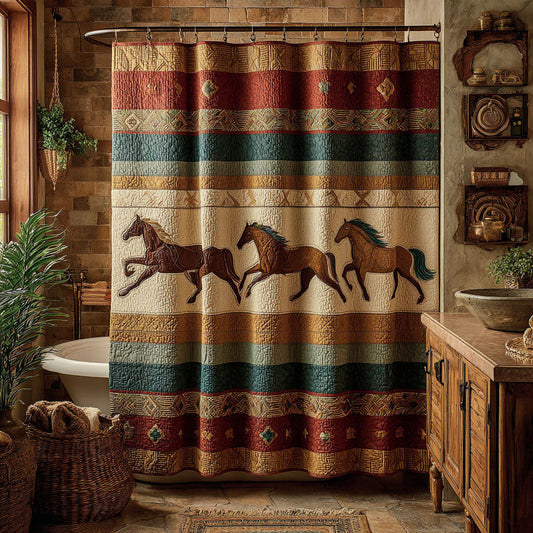 Wild Horses Shower Curtain NCU0DDK2456