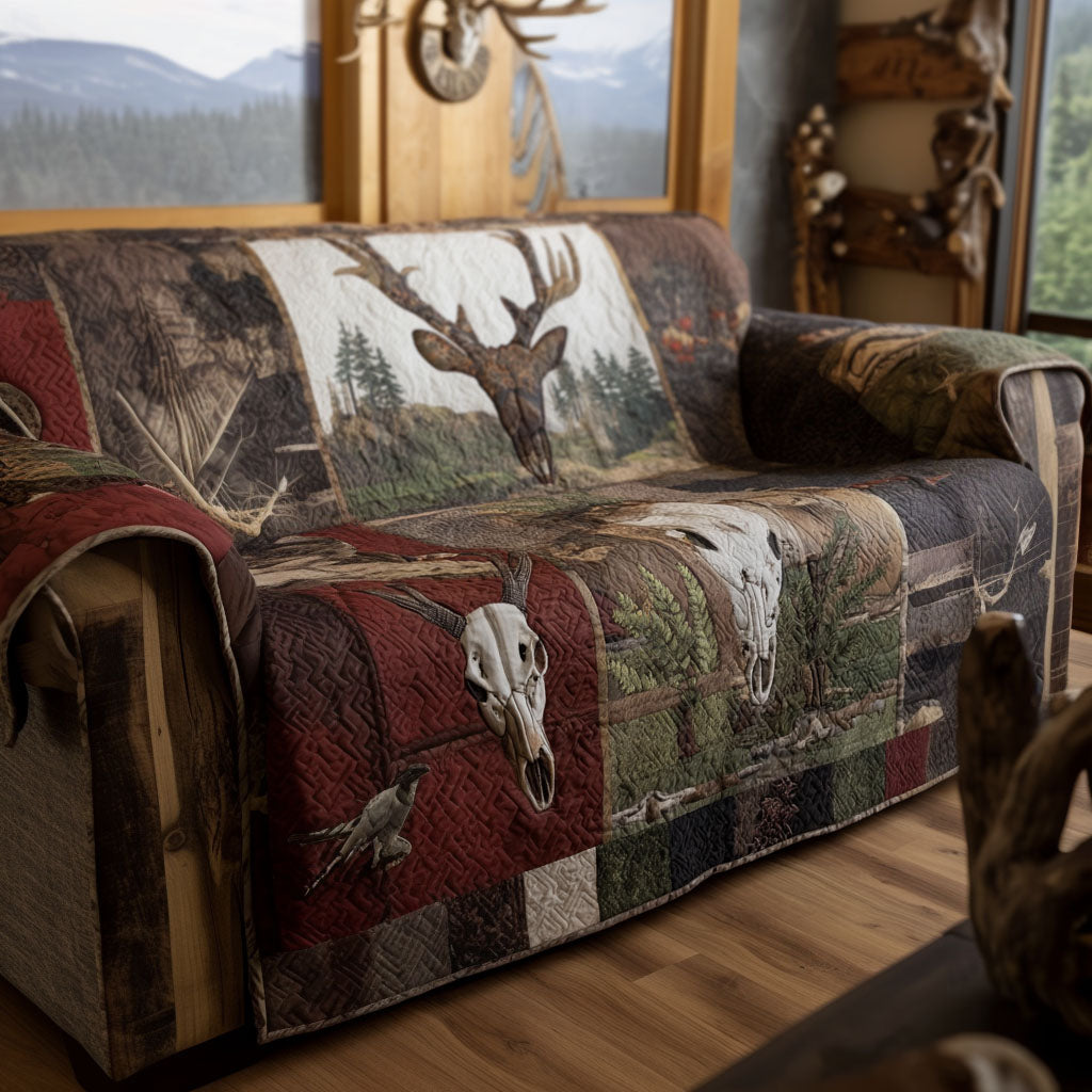 Hunting Quilted Sofa Cover NCU0QN070