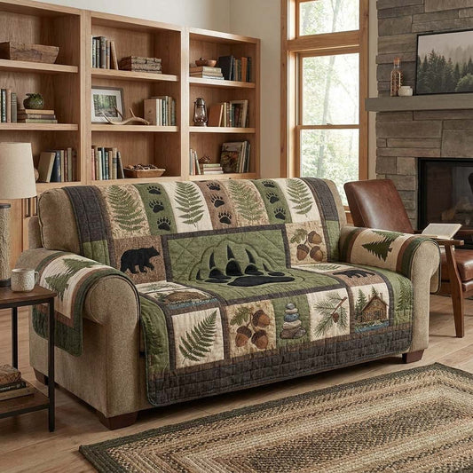 Wild Pines Quilted Sofa Cover NCU0DQQ0876