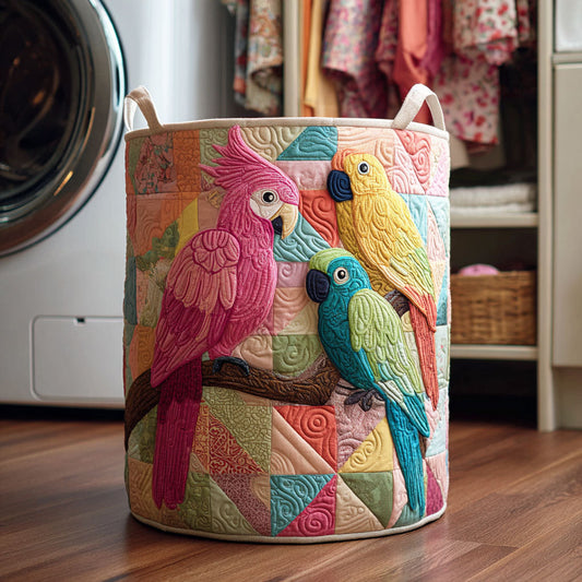 Wild Plumage Quilted Laundry Basket NCU0NTD207