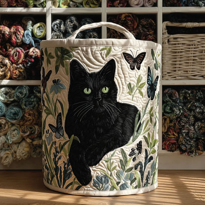 Wild Purrs Quilted Laundry Basket NCU0PTT2134