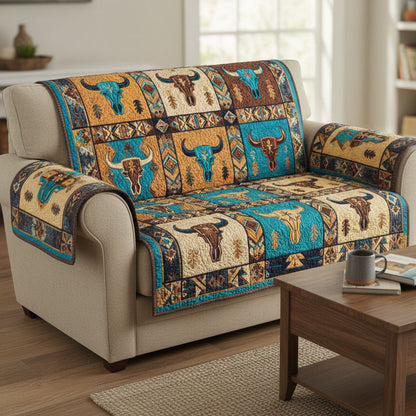 Wild Skull Quilted Sofa Cover NCU0NTD1706