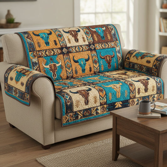 Wild Skull Quilted Sofa Cover NCU0NTD1706