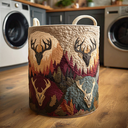 Wild Stag Quilted Laundry Basket NCU0NTD1197