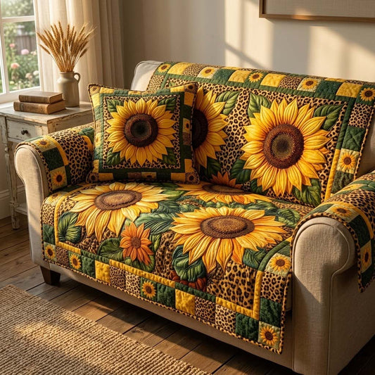 Wild Sun Patch Quilted Sofa Cover NCU0DQQ0801