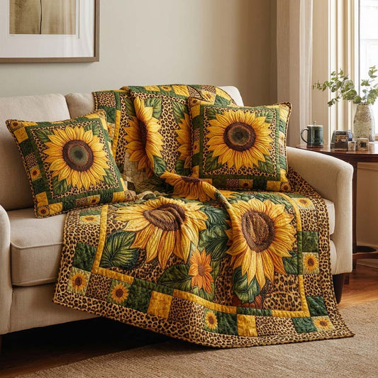 Wild Sunflower Quilted Blanket NCU0DQQ0817