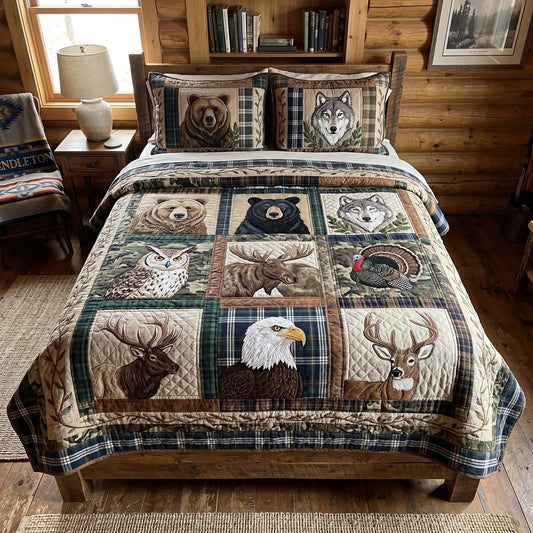 Wild Territory 3-Piece Quilted Bedding Set NCU0DV2141