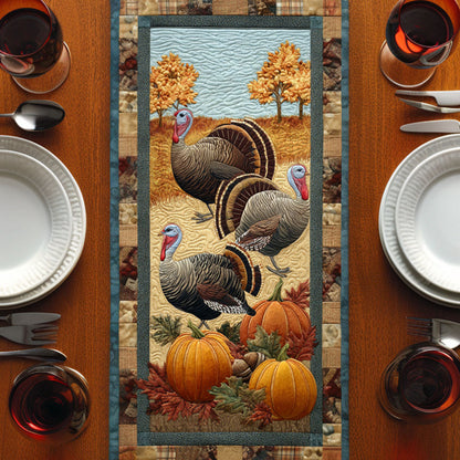 Wild Turkey Quilted Table Runner NCU0NTV266