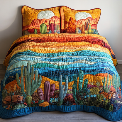 Wild West 3-Piece Quilted Bedding Set NCU0NVH131