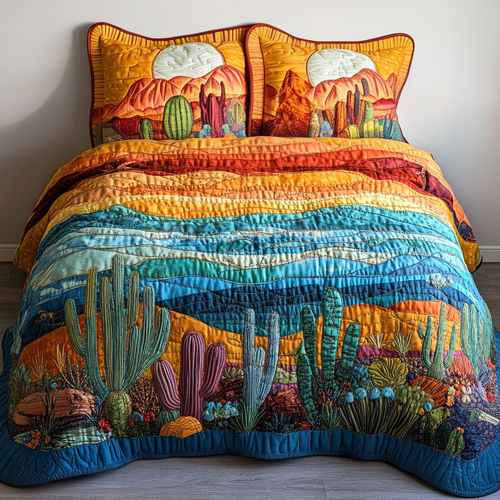 Wild West 3-Piece Quilted Bedding Set NCU0NVH131