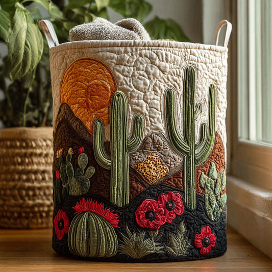 Wild West Bloom Quilted Laundry Basket NCU0PTT1090