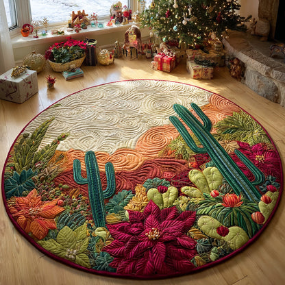 Wild West Garden Quilted Round Mat NCU0DV1365