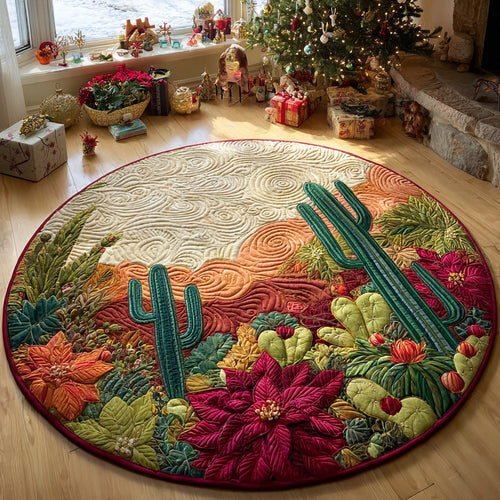 Wild West Garden Quilted Round Mat NCU0DV1365