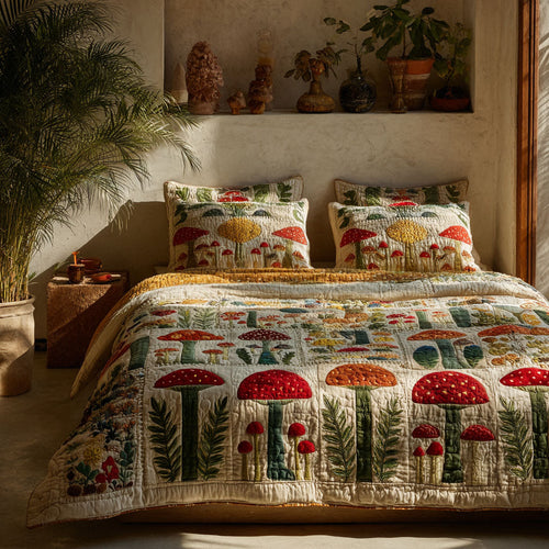 Wildcap Wonder 3-Piece Quilted Bedding Set NCU0PTT2339