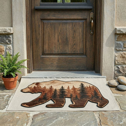 Wilderness Bear Trail Custom Shape Doormat NCU0NNT3087
