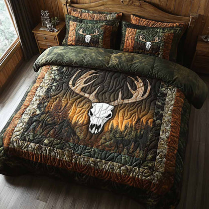 Wilderness Glow 3-Piece Quilted Bedding Set NCU0NXD1742