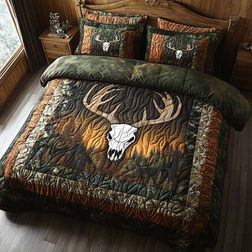 Wilderness Glow 3-Piece Quilted Bedding Set NCU0NXD1742