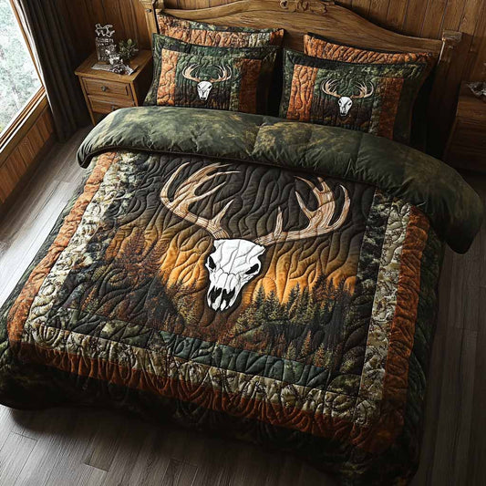 Wilderness Glow 3-Piece Quilted Bedding Set NCU0NXD1742
