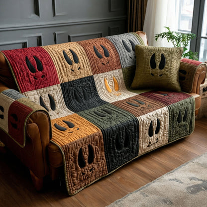 Wilderness Hoof Mark Quilted Sofa Cover NCU0PTT2954