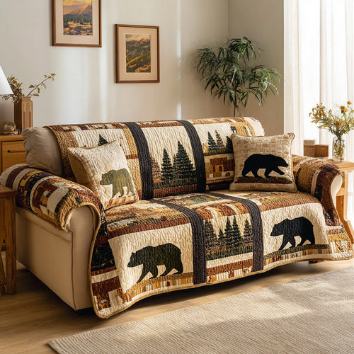 Wilderness Lodge Quilted Sofa Cover NCU0LDH618