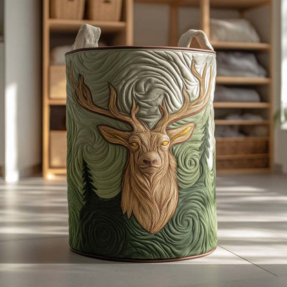 Wilderness Spirit Quilted Laundry Basket NCU0NXD396