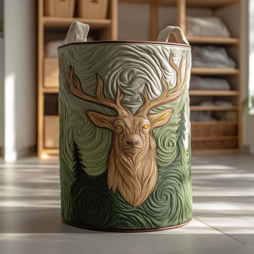 Wilderness Spirit Quilted Laundry Basket NCU0NXD396