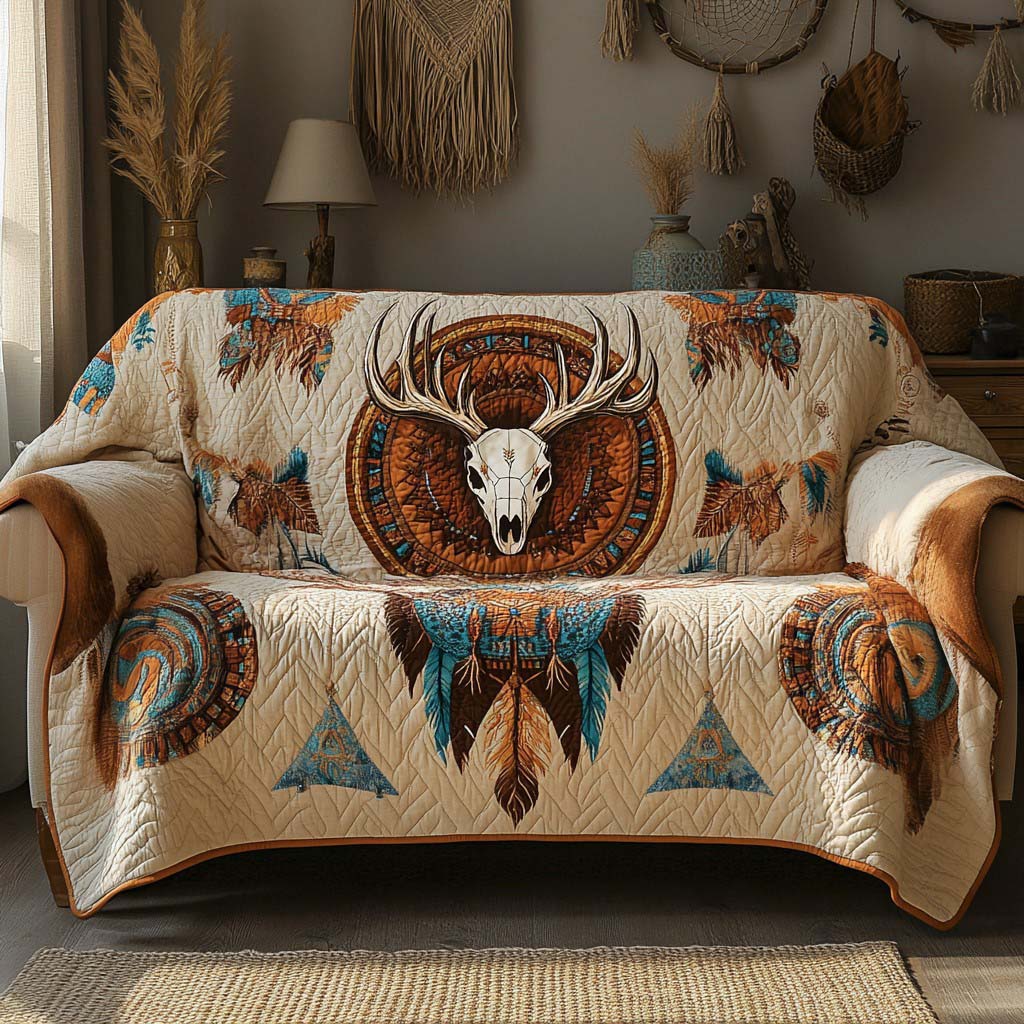 Wilderness Spirit Quilted Sofa Cover NCU0NNL073