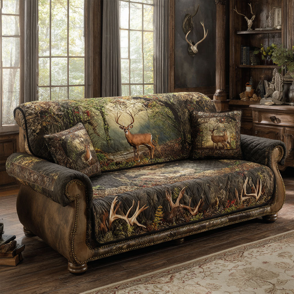 Wilderness Stalker Quilted Sofa Cover NCU0PTT2446