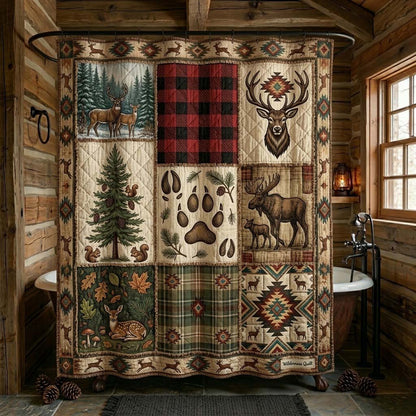 Wilderness Time Shower Curtain NCU0DQQ0668