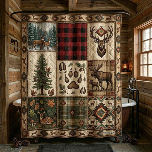 Wilderness Time Shower Curtain NCU0DQQ0668