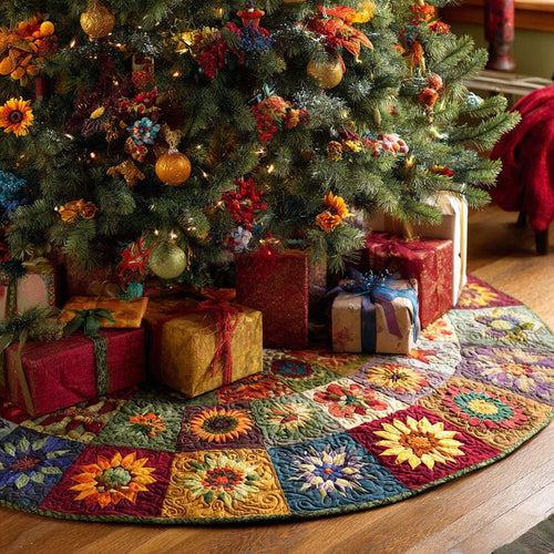 Wildest Dreams Christmas Quilted Tree Skirt NCU0NNT2421
